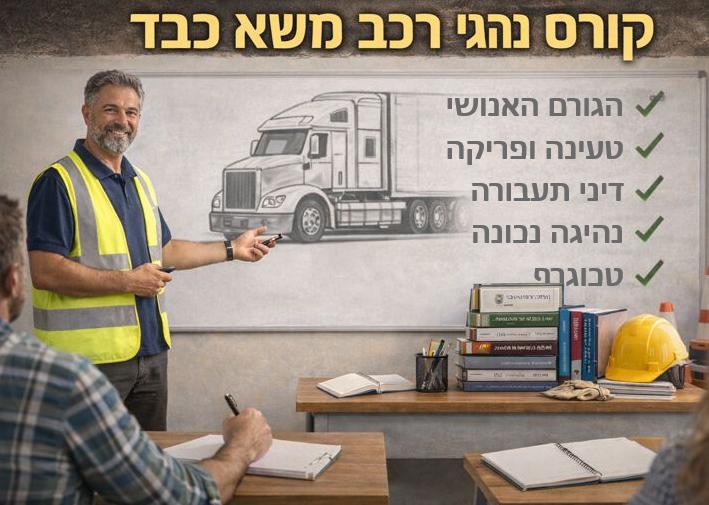 קורס נהגי משא כבד- תכנית לימודים תמונת סמיטריילר